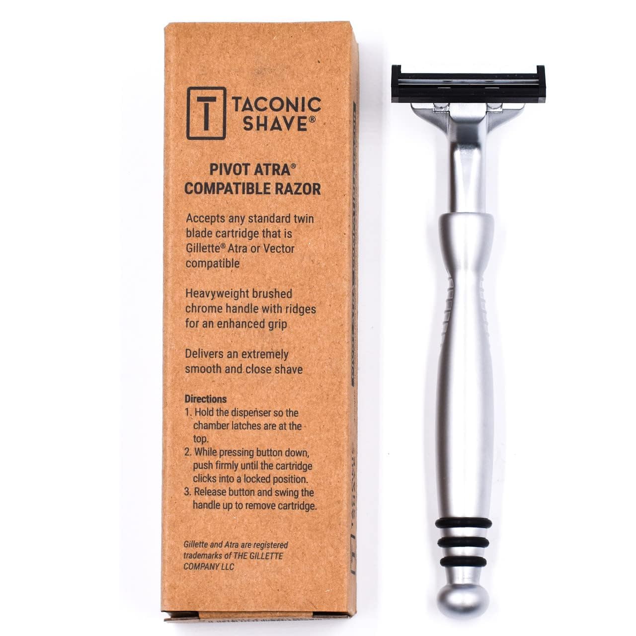 Taconic Shave gift-ready packaging suitable for wet shaving enthusiasts.