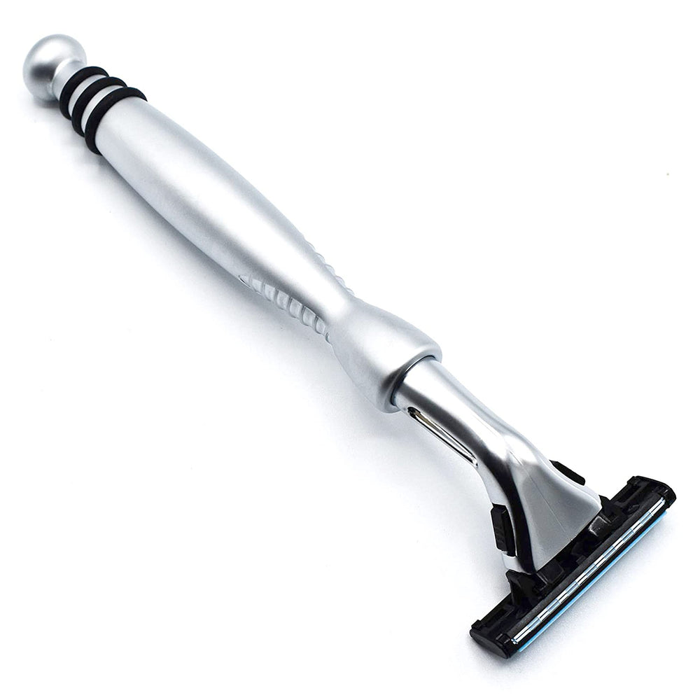 Taconic Shave heavyweight pivot-head closeup for precise shaving and comfort.