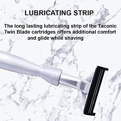 Taconic Shave close-up of textured grip for secure, non-slip control.