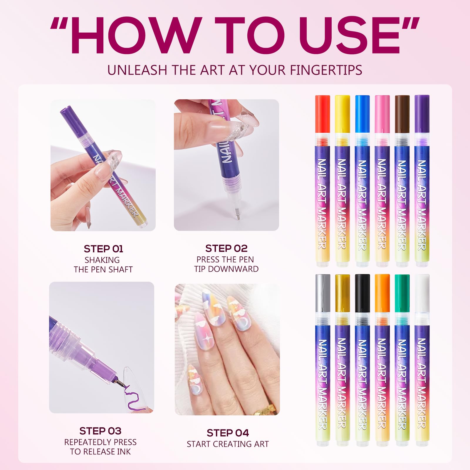 taeery vibrant shades enable DIY salon-style nails.