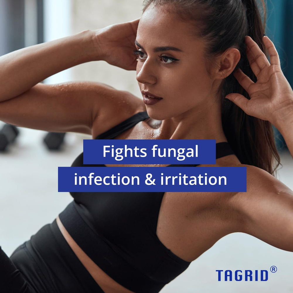 Jabón antifúngico Tagrid para cuerpo y rostro en uso diario