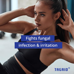 Jabón antifúngico Tagrid para cuerpo y rostro en uso diario