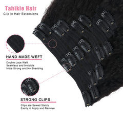 Tahikie Kinky Straight clips detail showing secure, durable fasteners.