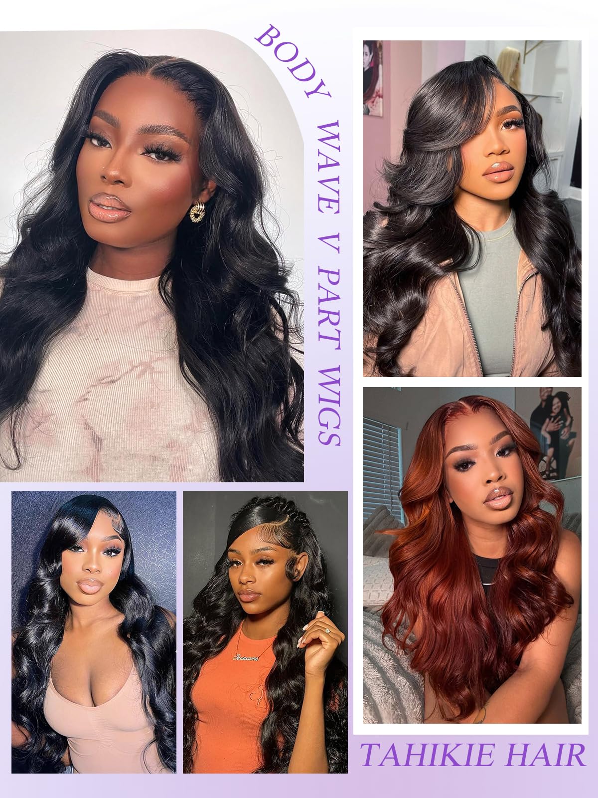 Tahikie-ready style for curls or straightening.