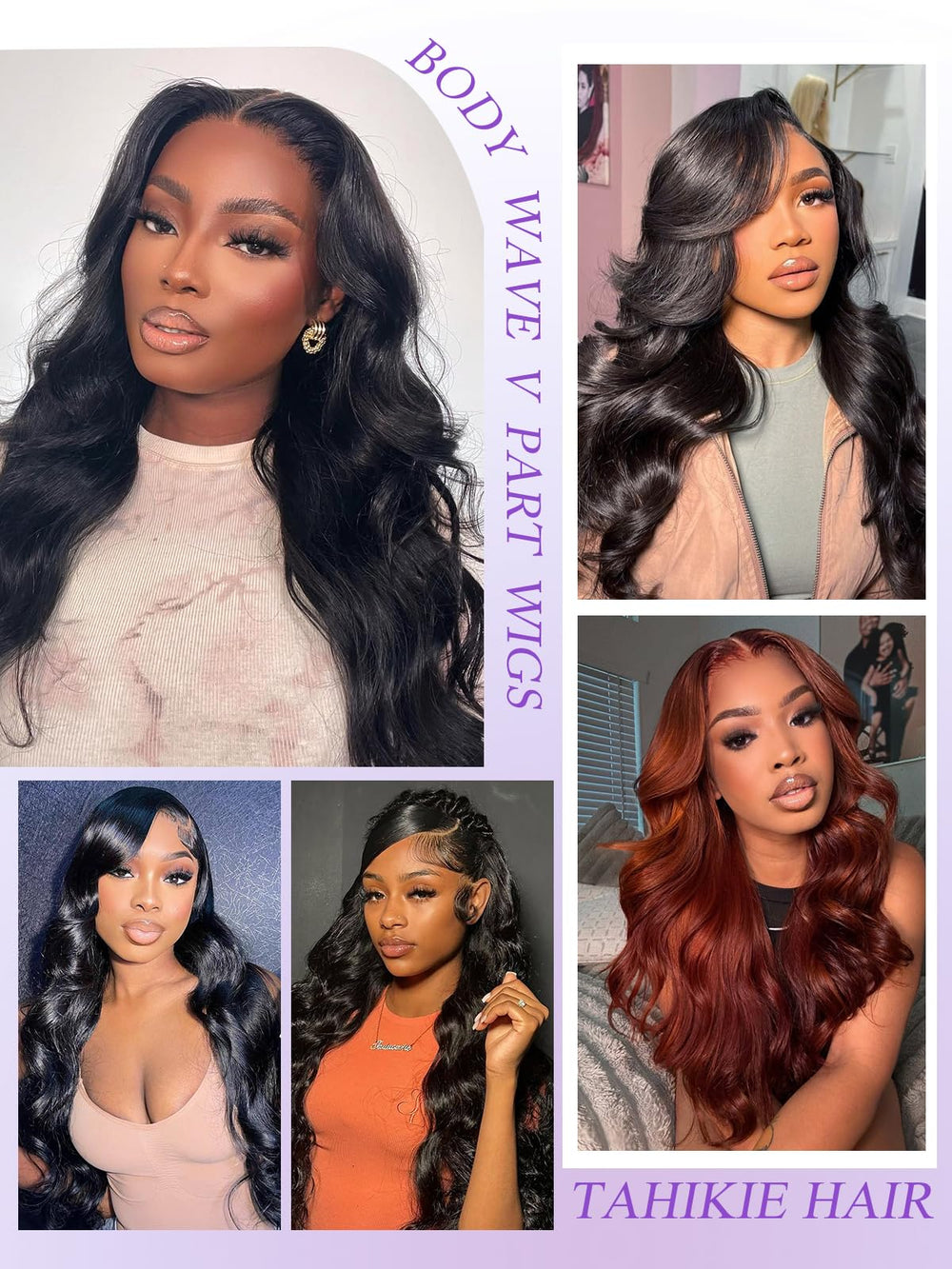 Tahikie-ready style for curls or straightening.