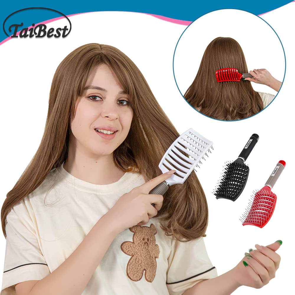 TaiBest brush with magnetic end storage for easy hanging.