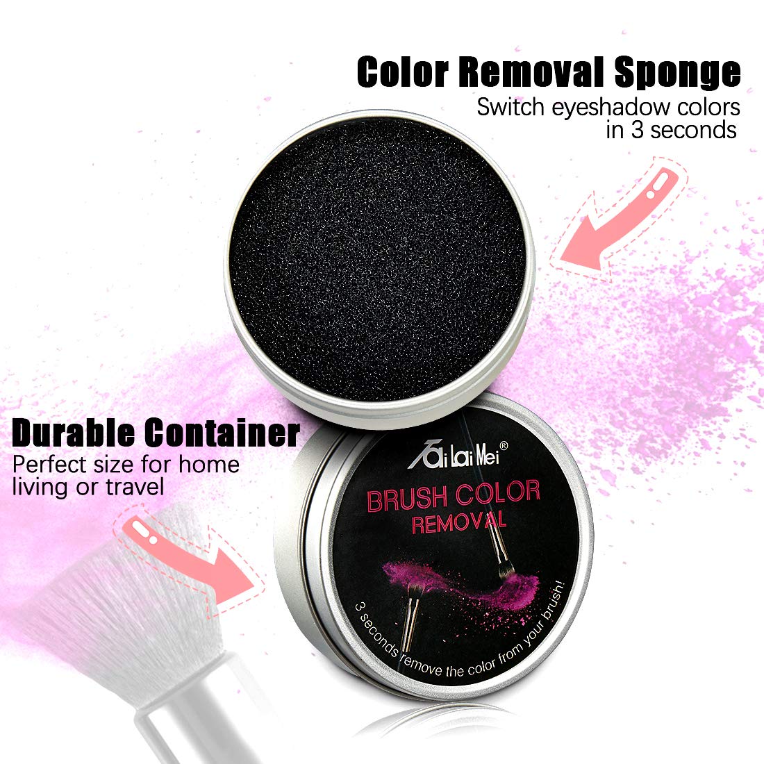 TailaiMei travel-friendly 2-pack keeps makeup tools organized anywhere.