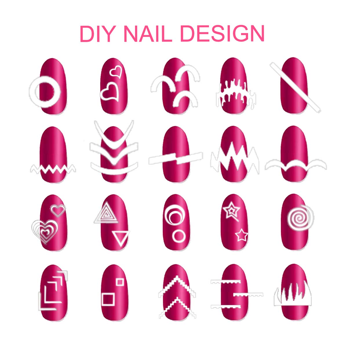TailaiMei diseños variados para uñas francesas que inspiran estilo.
