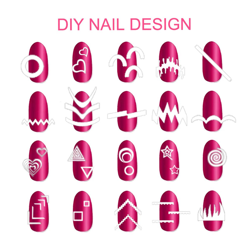 TailaiMei diseños variados para uñas francesas que inspiran estilo.