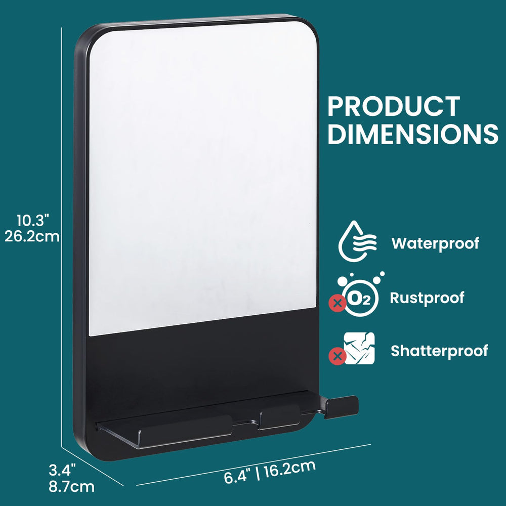 TAILI acrylic shower mirror is durable and resistant to daily wear.