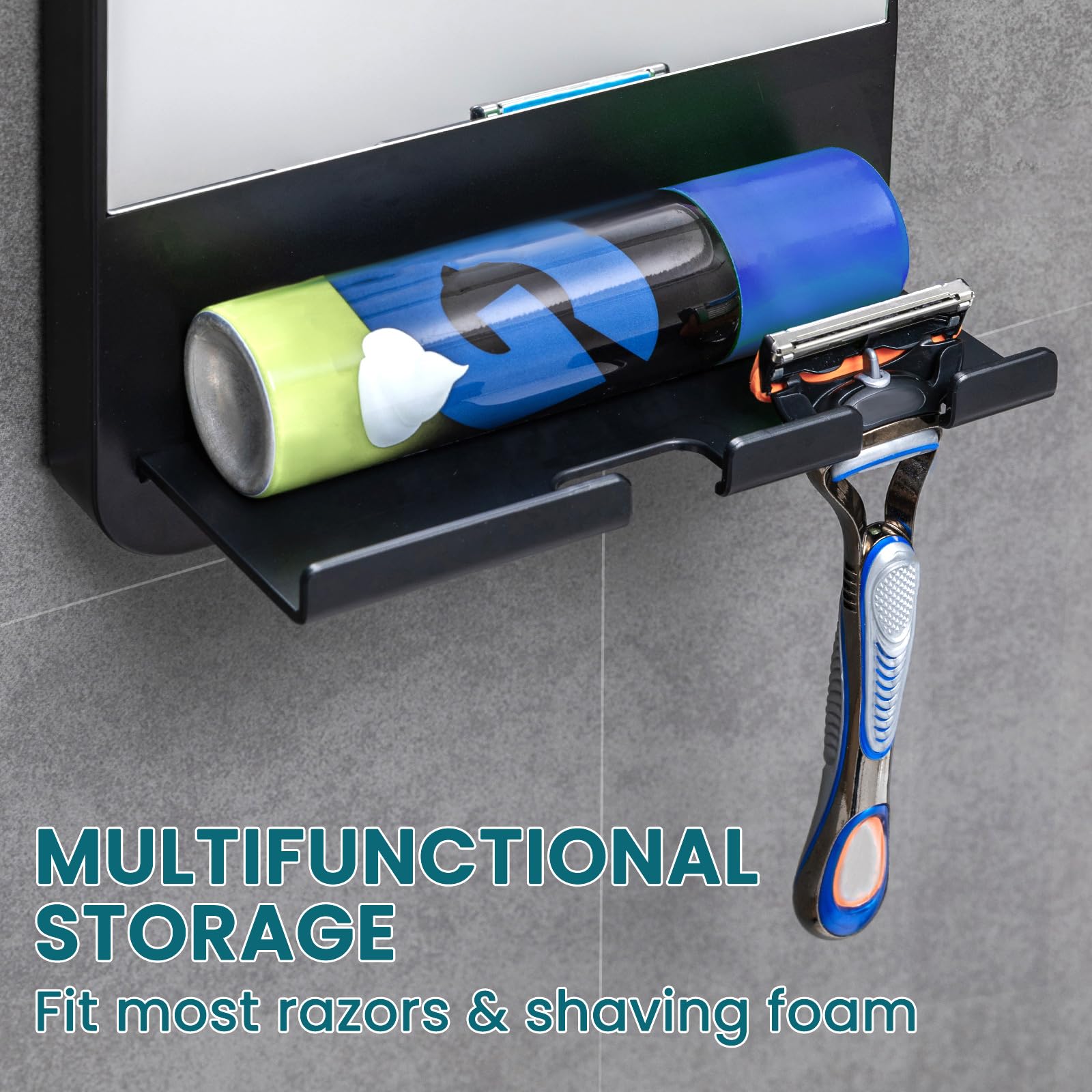 TAILI fogless mirror ideal for showers and bathroom routines.