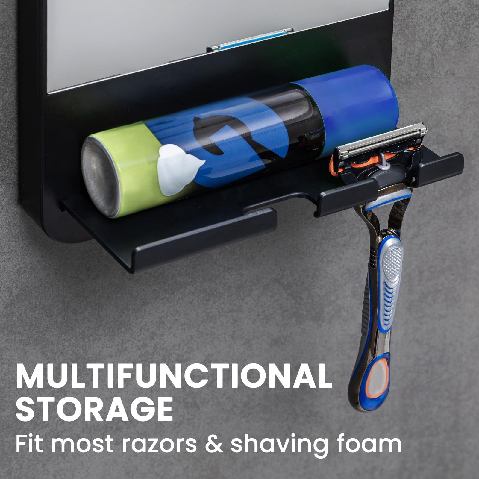 TAILI bathroom routine use highlights quick shave and storage of gel