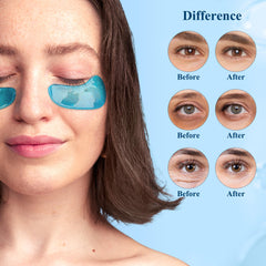 Taimand Under Eye Patches close-up emphasizes smooth gel texture for easy application.