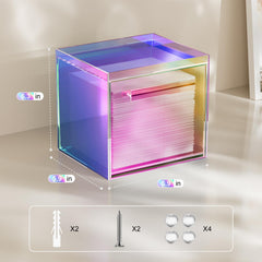 TAINESS rainbow wall mounted setup; wall mount saves counter space and keeps towels tidy.