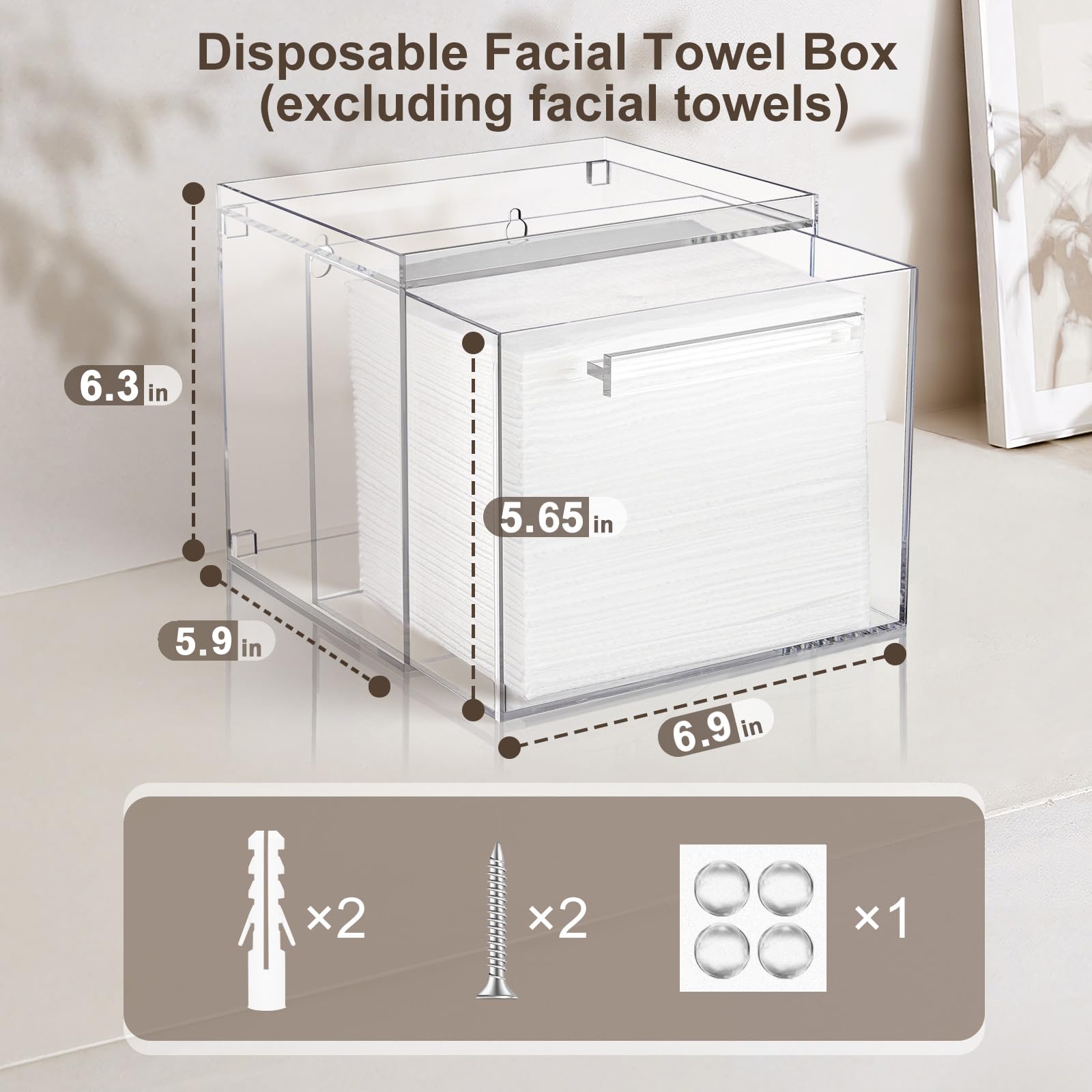Top surface of TAINESS box used for small toiletries within reach