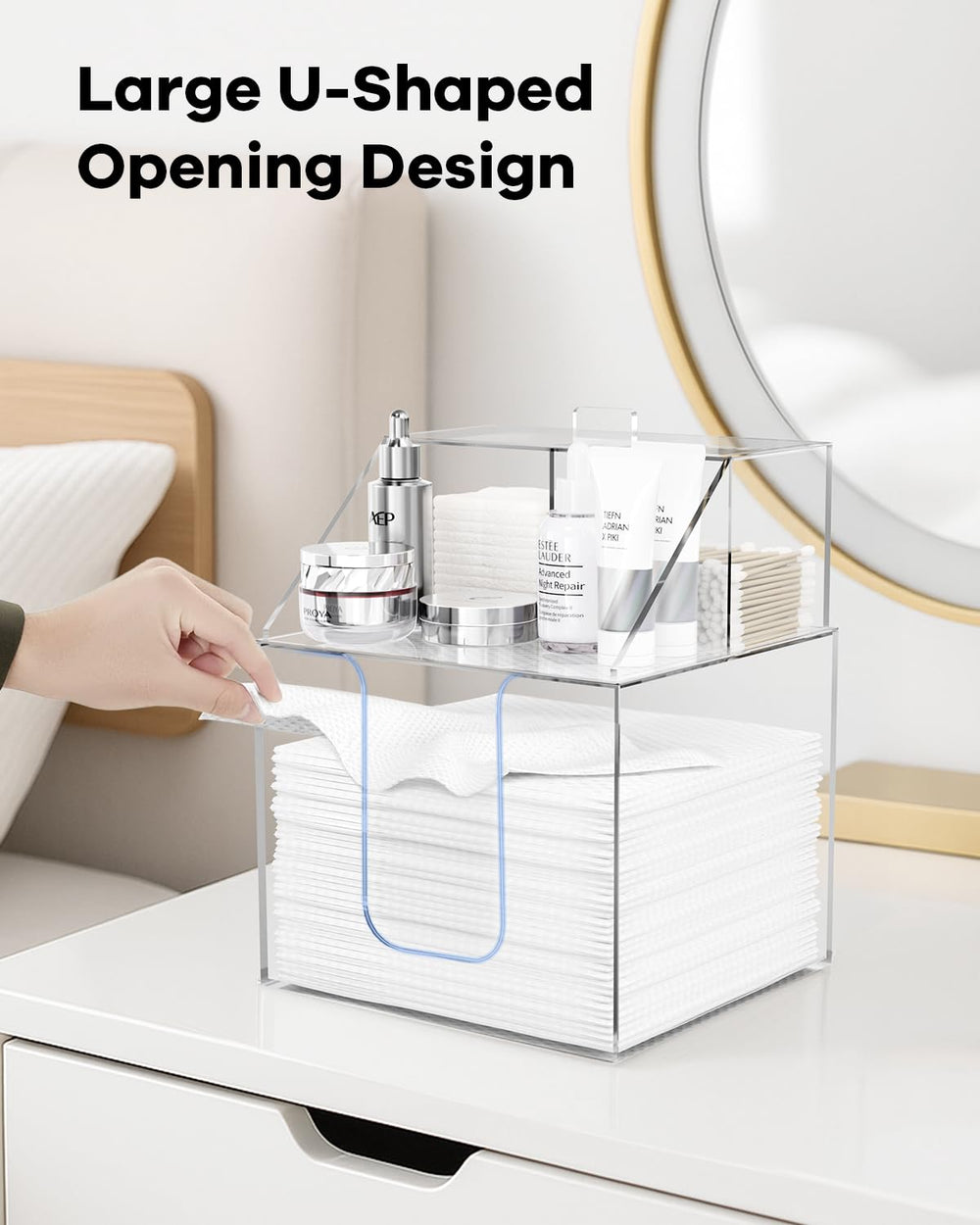 TAINESS U-shaped-opening enables quick towel removal