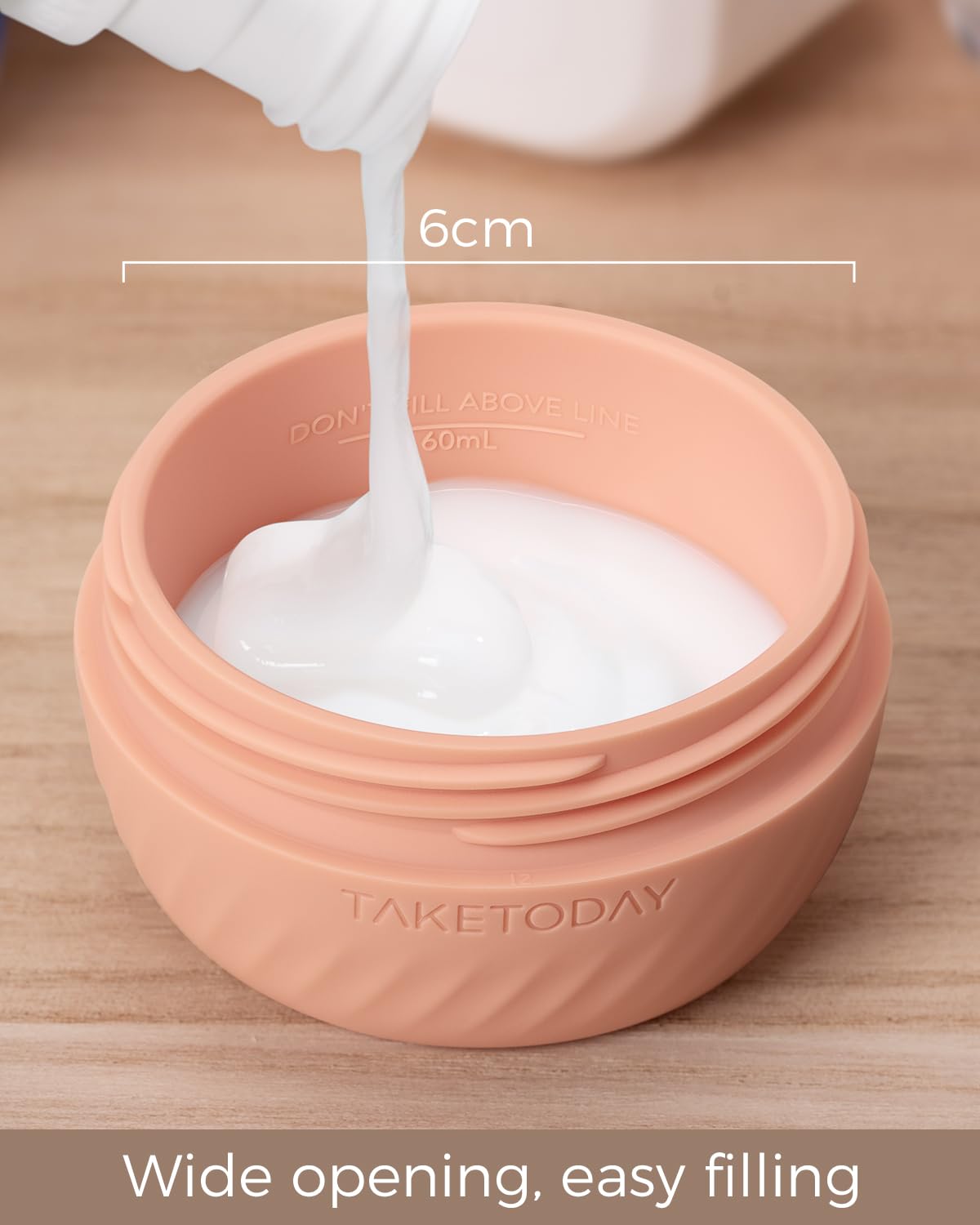 TakeToday jars fit in quart bags for easy airport security checks.
