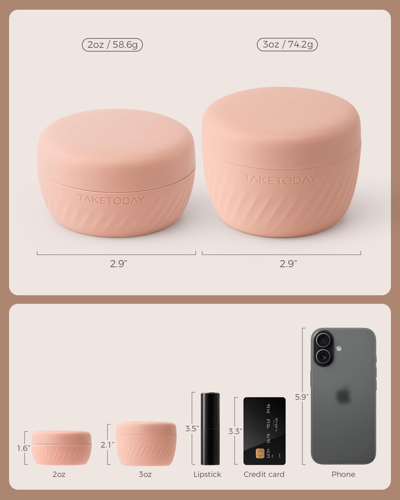 TakeToday wide mouth design for easy filling and quick cleaning.