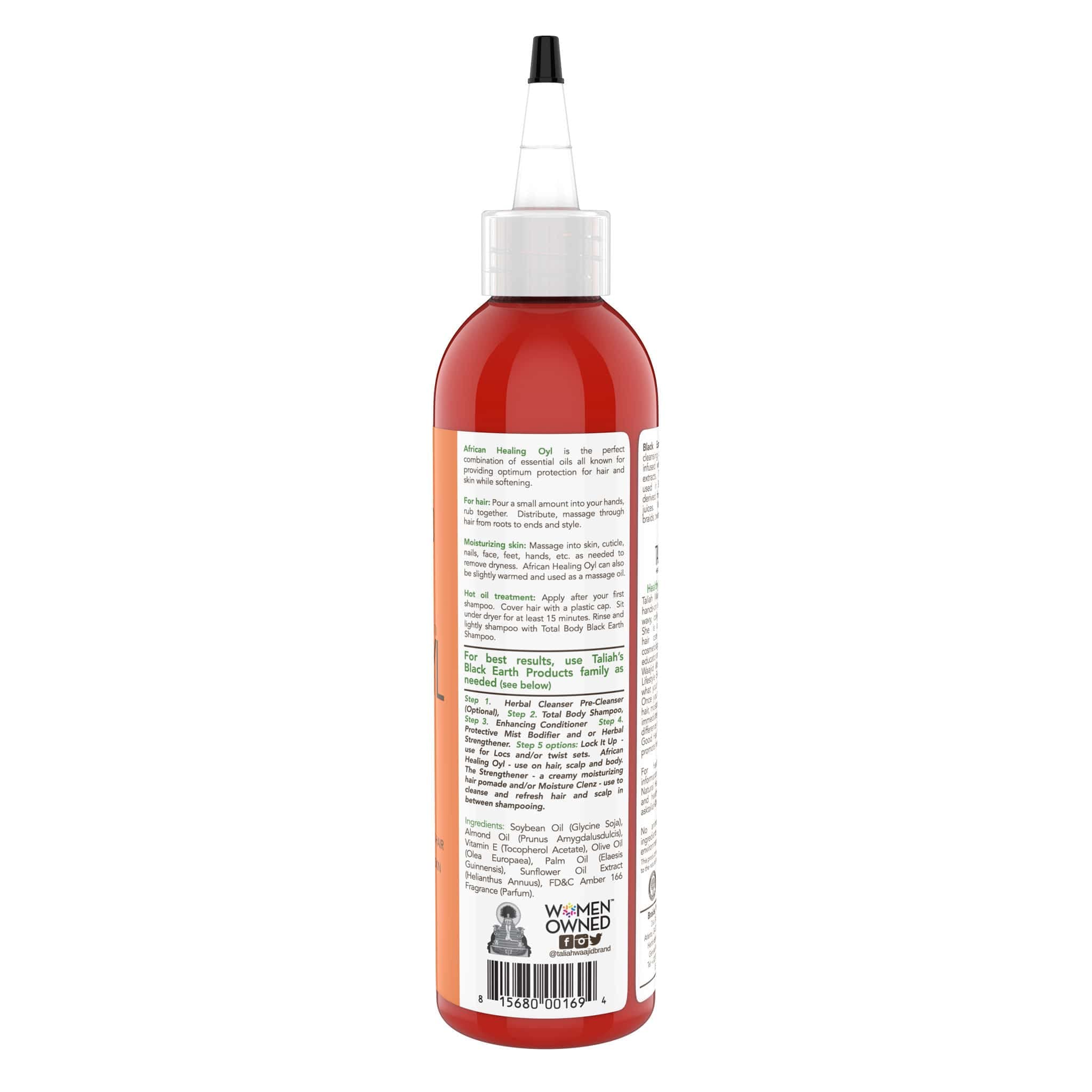 Cabello con African Healing Oyl: brillo y suavidad natural