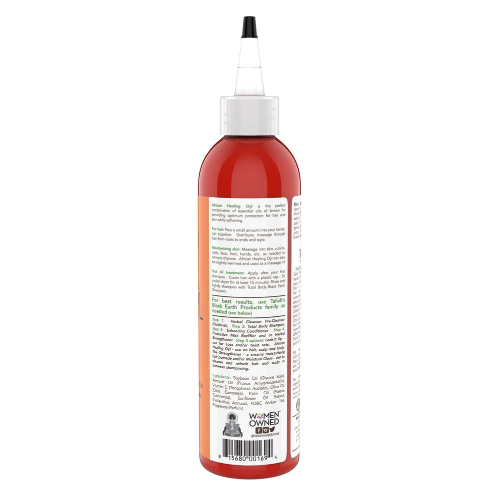 Cabello con African Healing Oyl: brillo y suavidad natural