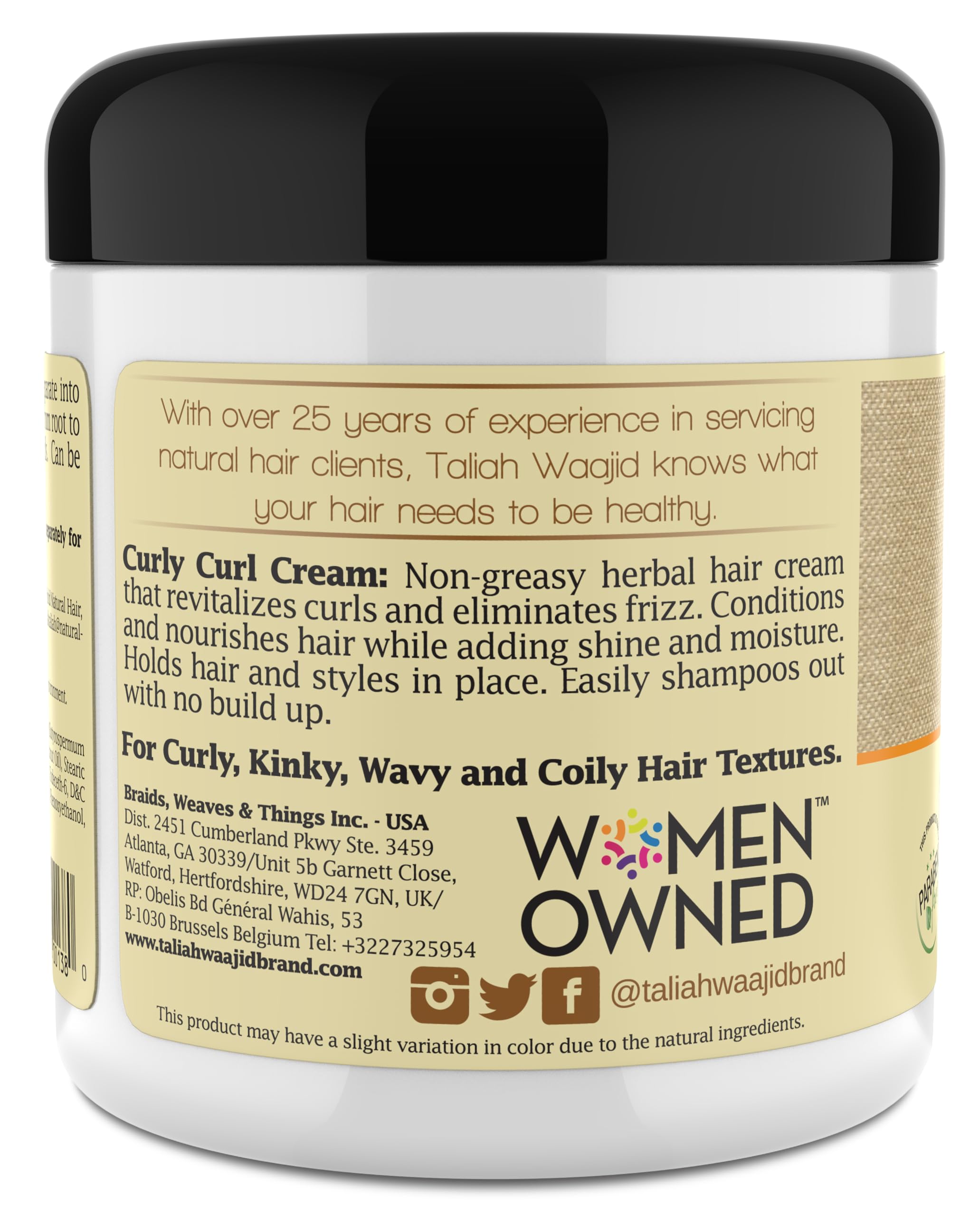 Aplicación en cabello mojado con Curly Curl Cream para rizos definidos.