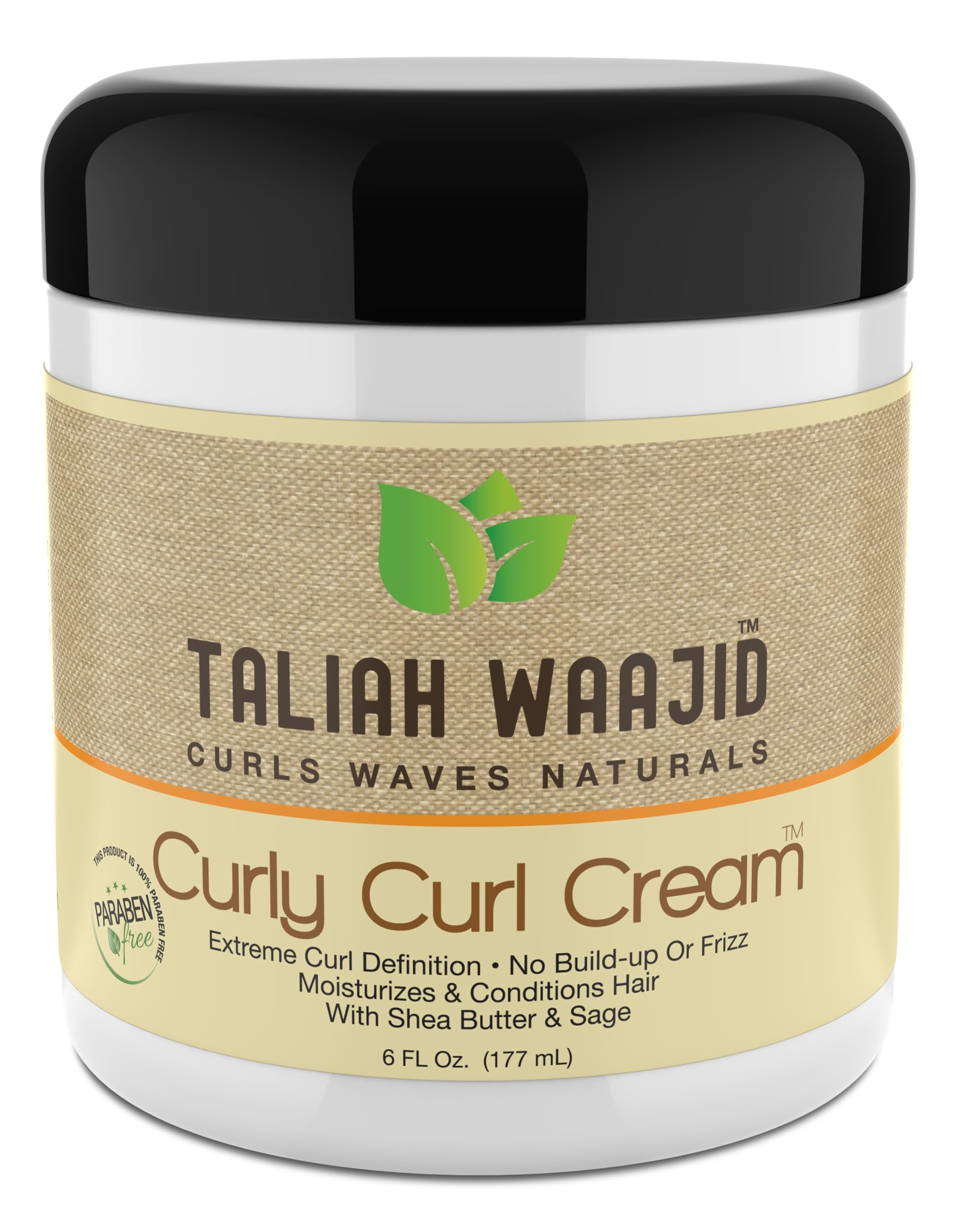 Control de frizz y brillo natural con Curly Curl Cream para todos los tipos.