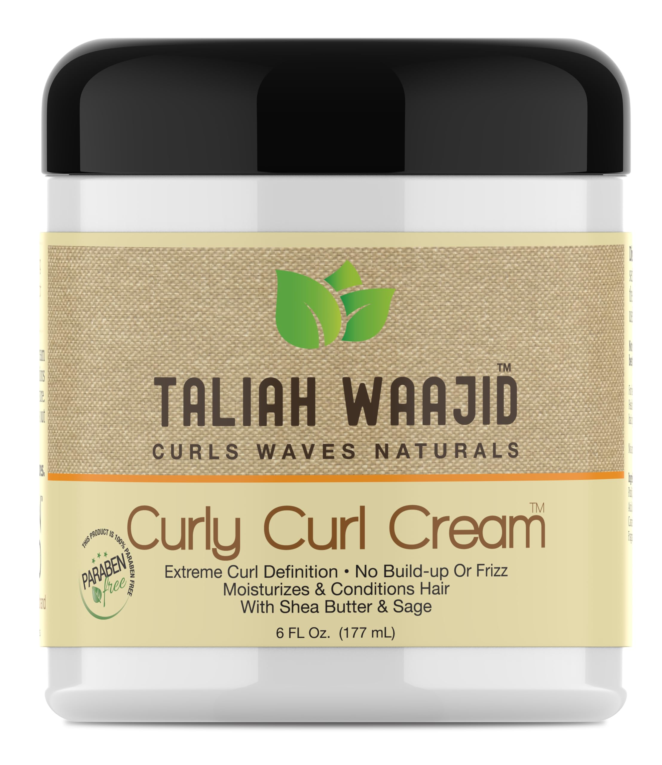 Envase de 170 g de Taliah Waajid, crema definidora para rizos de uso diario.