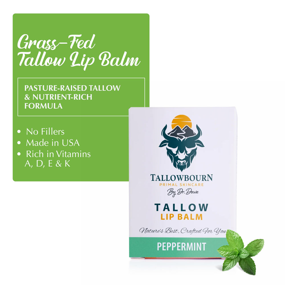 Bálsamo labial Tallowbourn con aceite de coco orgánico para nutrición suave