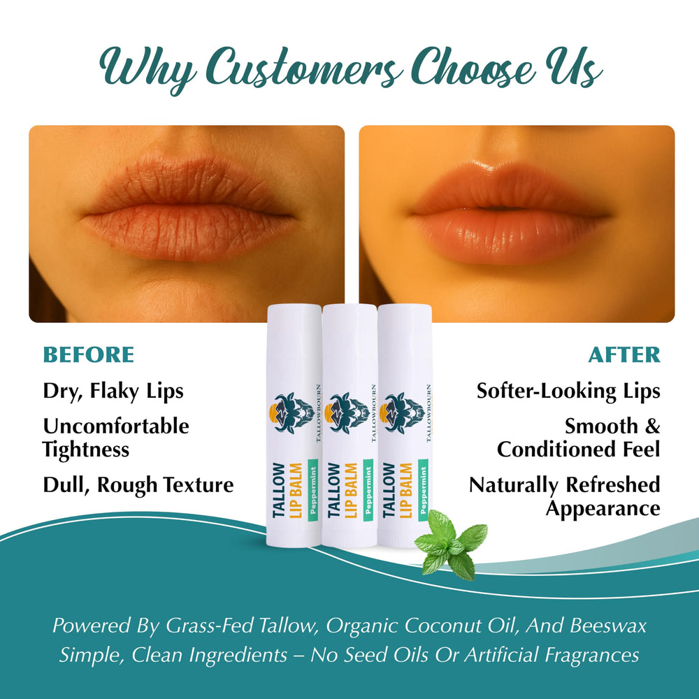 Bálsamo labial Tallowbourn usa cera de abeja para crear barrera protegora