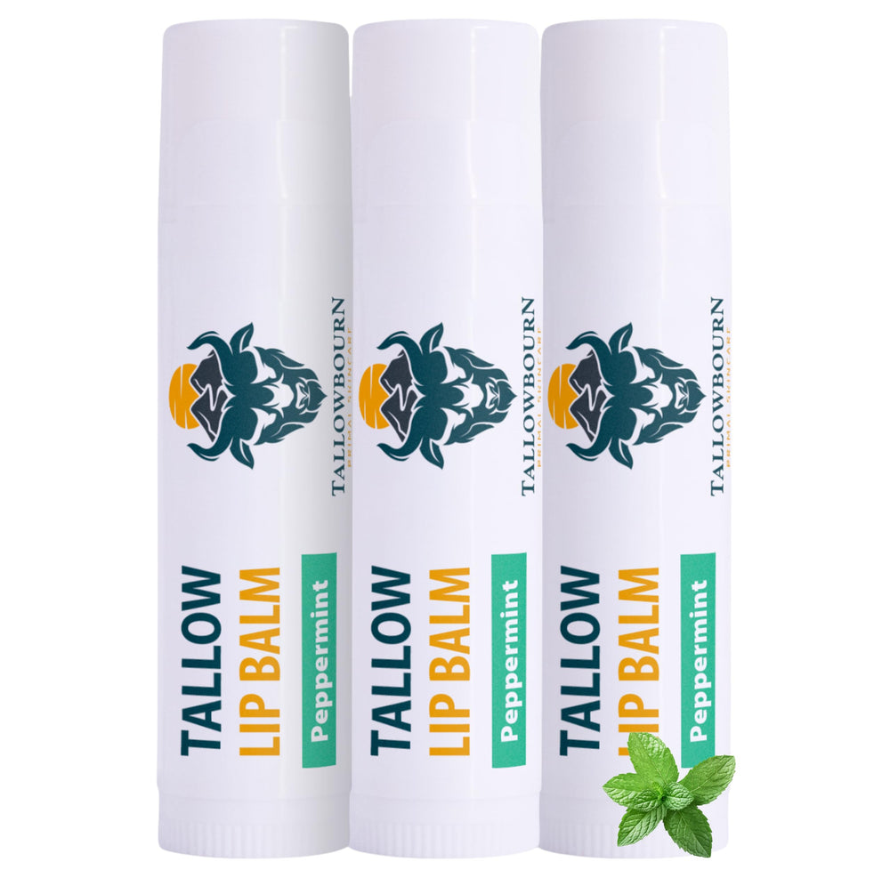 Bálsamo labial Tallowbourn con grasa de vaca alimentada con pasto para hidratación profunda