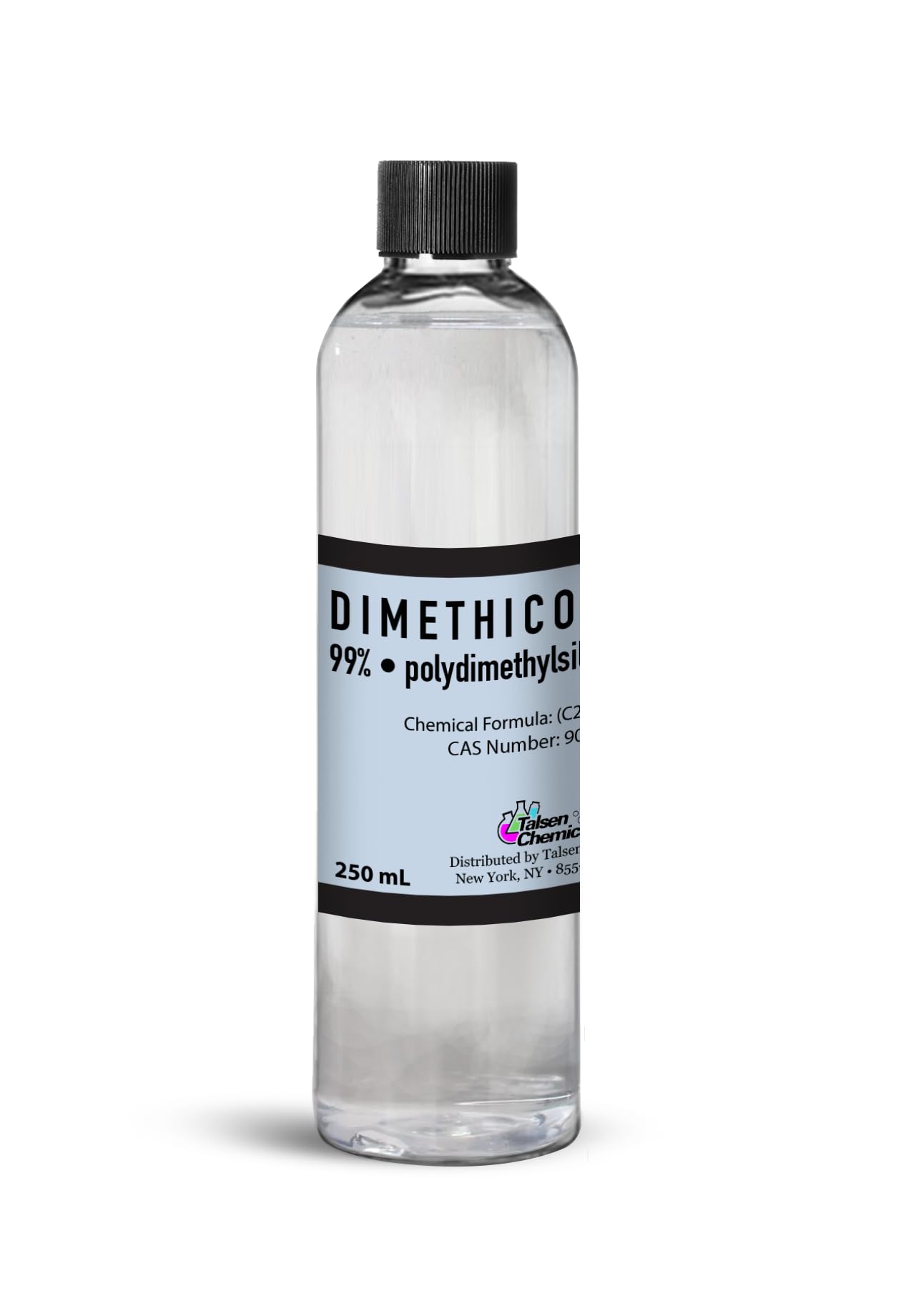 Talsen Chemicals Dimeticona Pura, botella de 250 ml para hidratación suave.