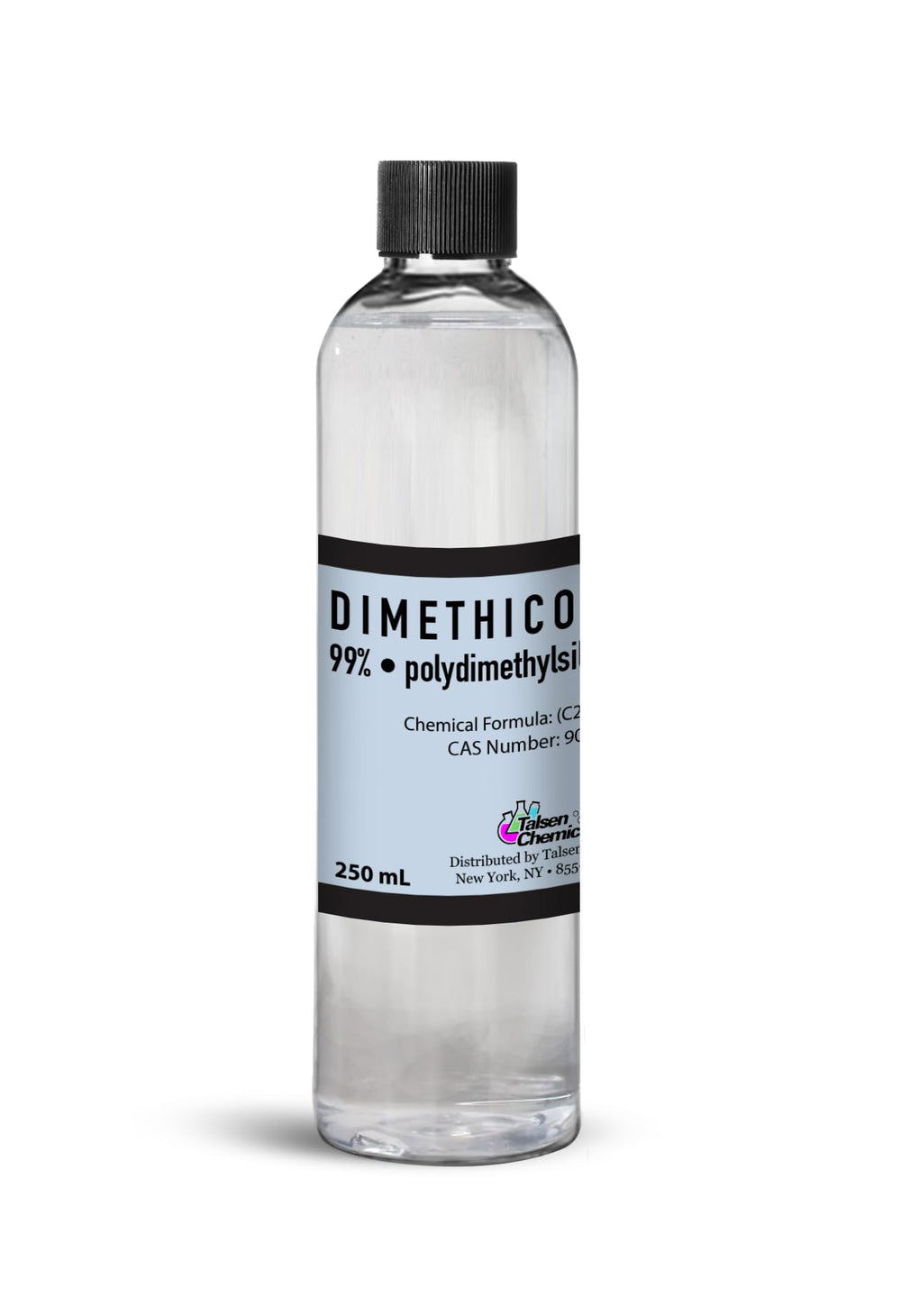 Talsen Chemicals Dimeticona Pura, botella de 250 ml para hidratación suave.