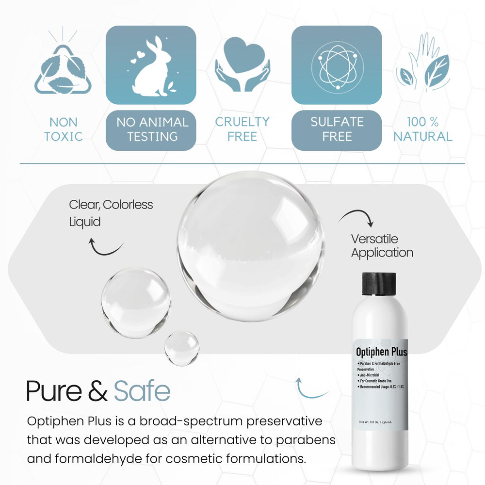 Textura suave de crema gracias a Optiphen Plus.