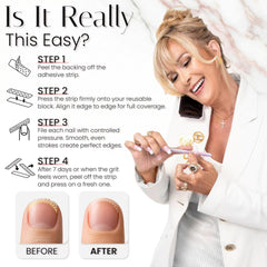 Tammy Taylor peel and stick nail files refills for easy replacements