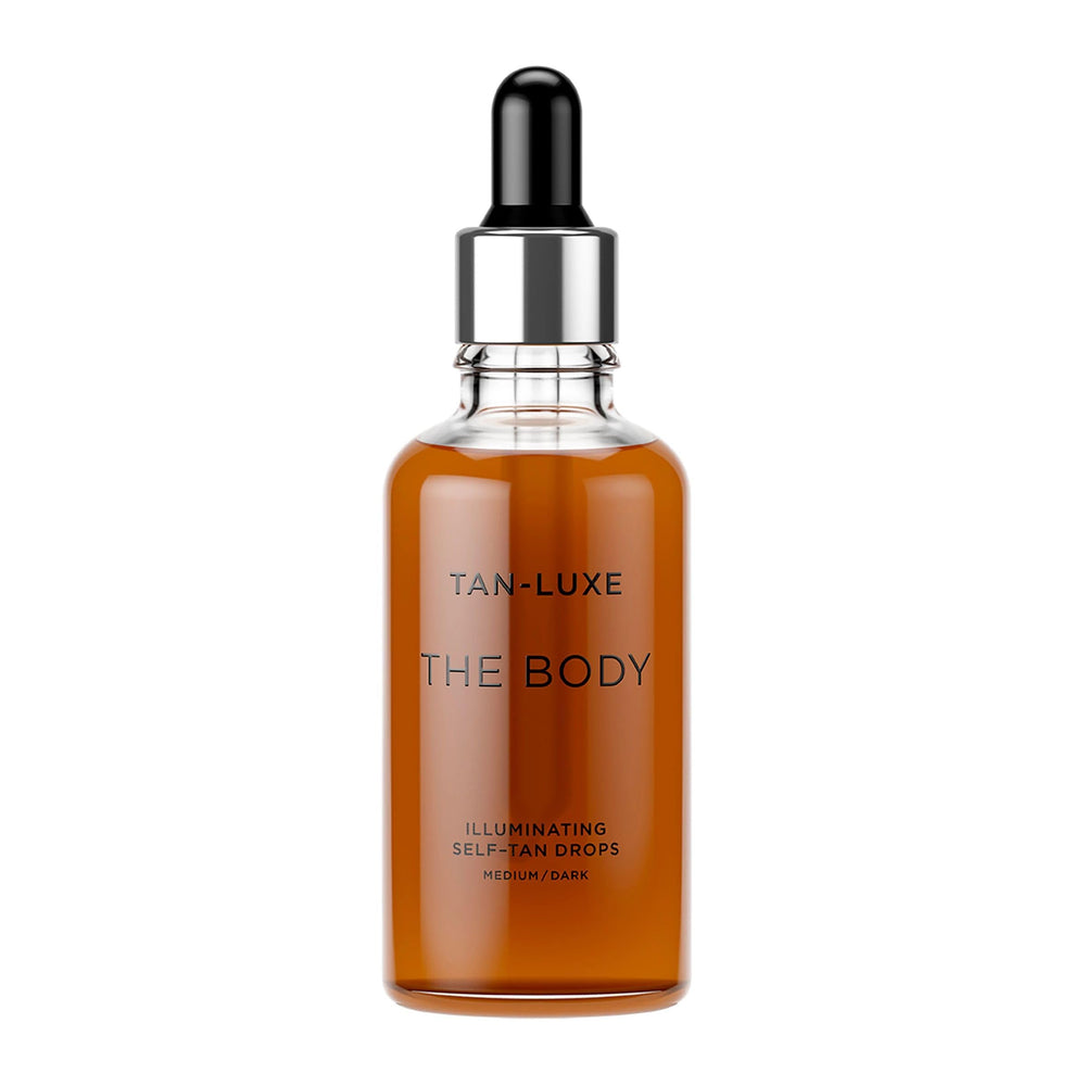 Tan-Luxe The Body Drops bottle cap for controlled, even self-tan