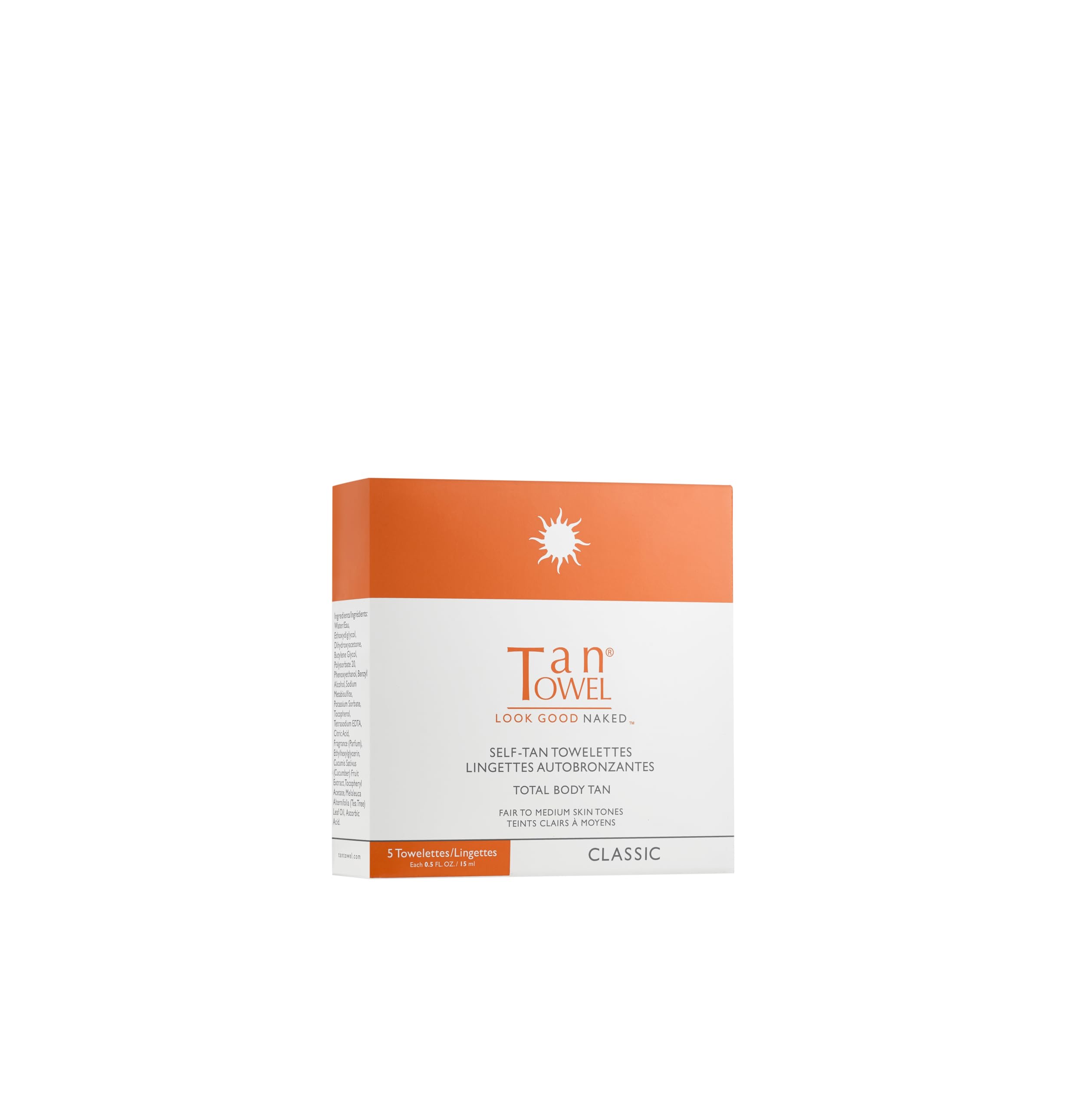 Tan Towel Full Body Classic: toallitas bronceadoras para un tono natural