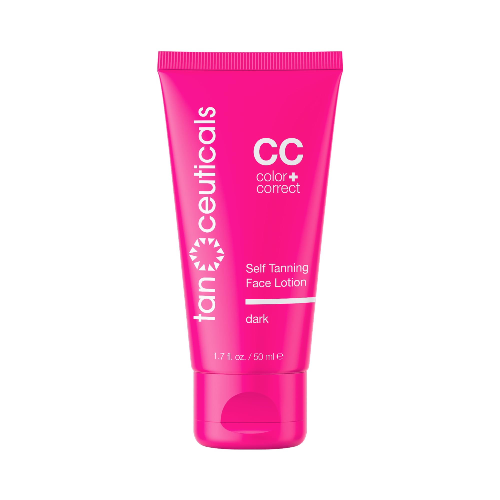 Tanceuticals autobronceador facial, textura cremosa para un rostro suave y color natural.