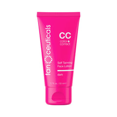 Tanceuticals autobronceador facial, textura cremosa para un rostro suave y color natural.