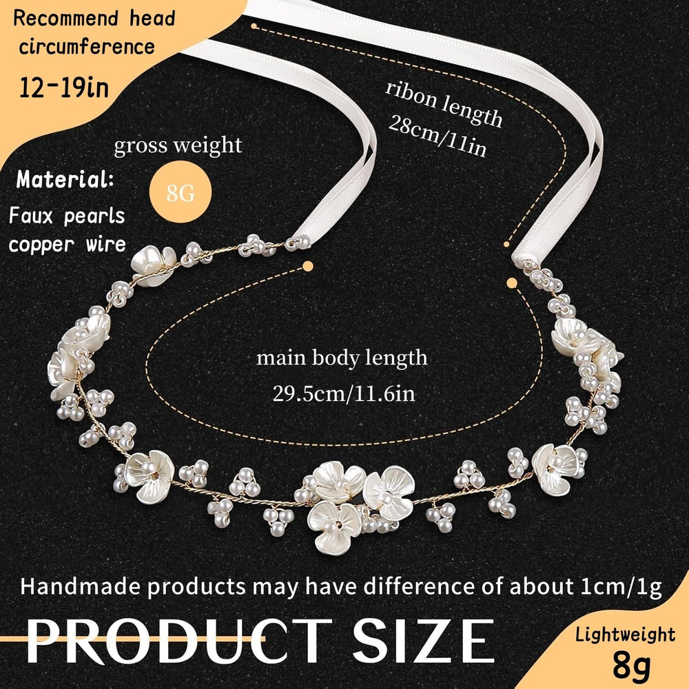 Tanfeine orquideas-blancas: orquídeas blancas con perlas para un estilo romántico.