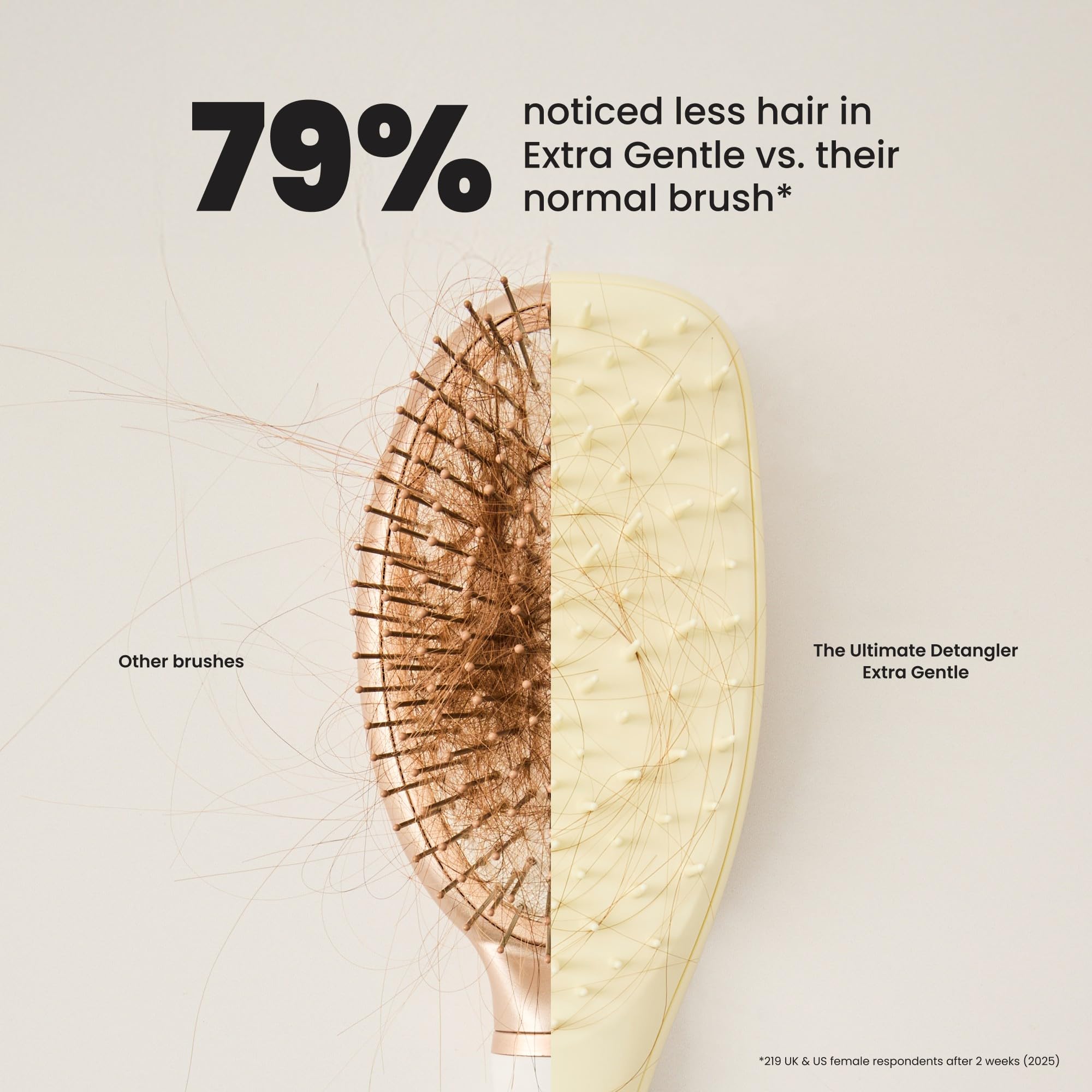 Tangle Teezer Chamomile Yellow Hairbrush with calming color