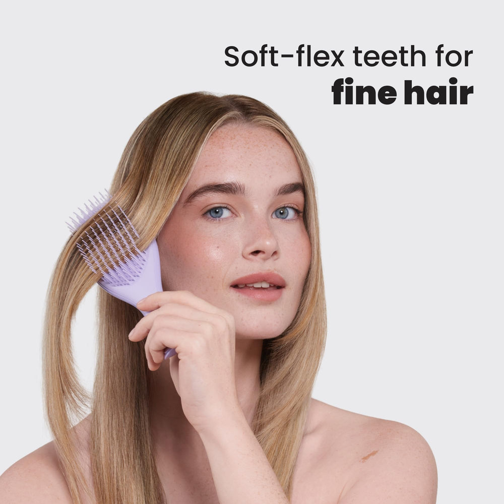 Tangle Teezer Conditioner Distribution close-up illustrating even product spread.