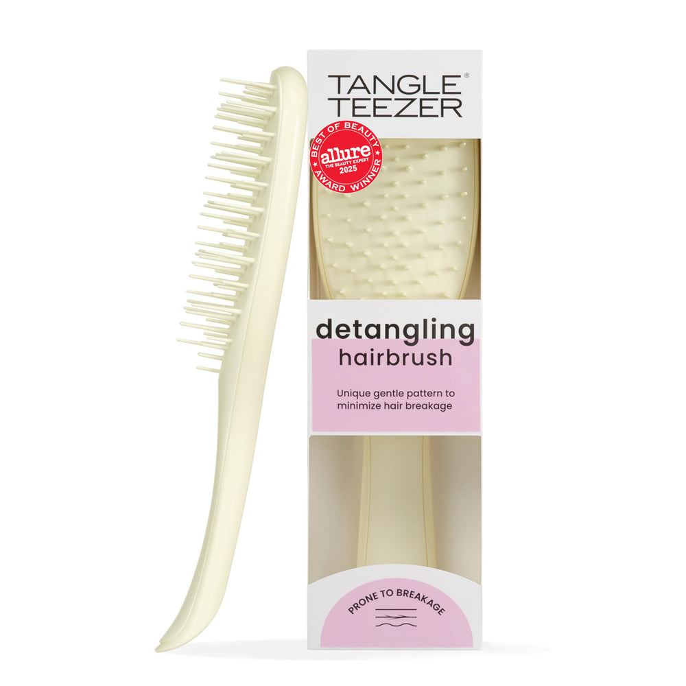 Tangle Teezer Extra Gentle Detangler with bristles pattern for a gentle detangling experience