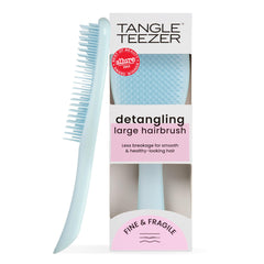 Tangle Teezer Fine Ultimate Detangler in seafoam blue: gentle detangling for fine hair.