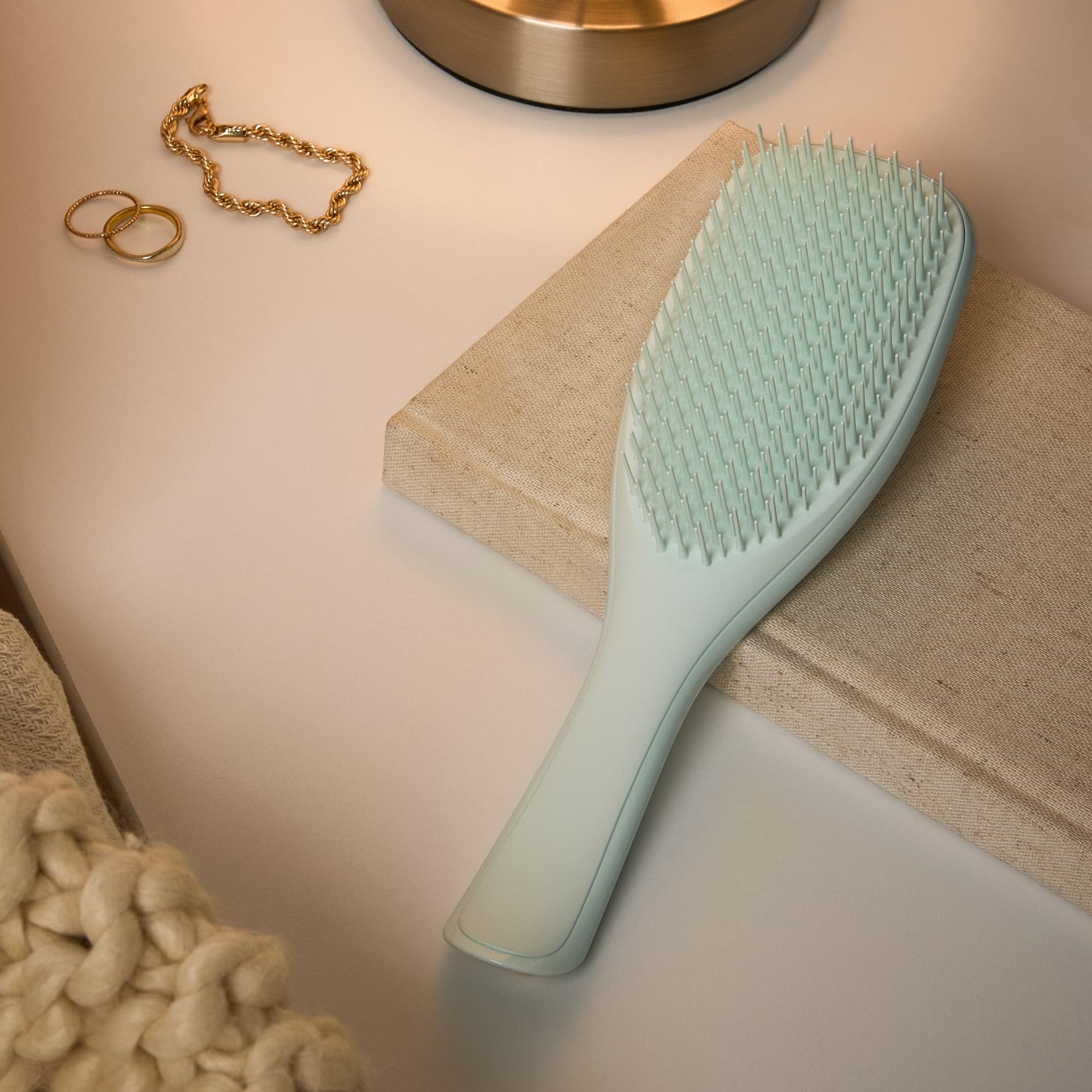 Tangle Teezer Fine Ultimate Detangler soft-teeth closeup gentle detangling for sensitive scalps