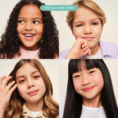Tangle Teezer Kids Detangler Spray label highlights sulfate-free formula.