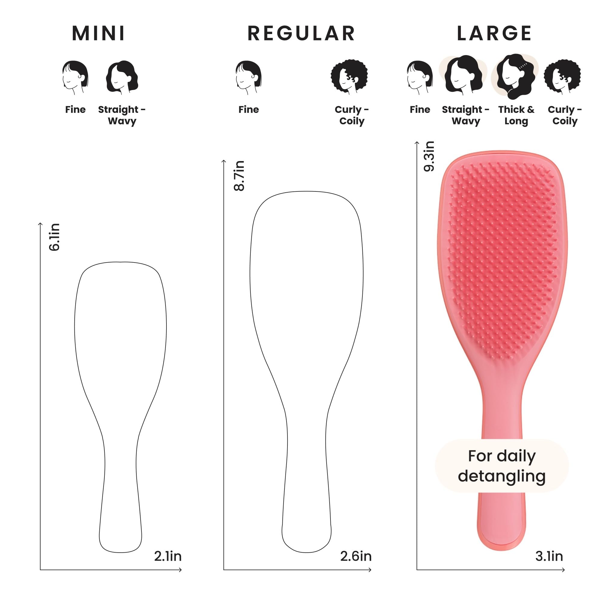 Tangle Teezer large paddle brush ideal for long hair