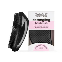 Tangle Teezer Original Detangler Panther Black front view showing compact design for all hair types