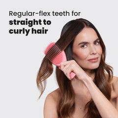Tangle Teezer short teeth smooth and soften frizz-prone strands