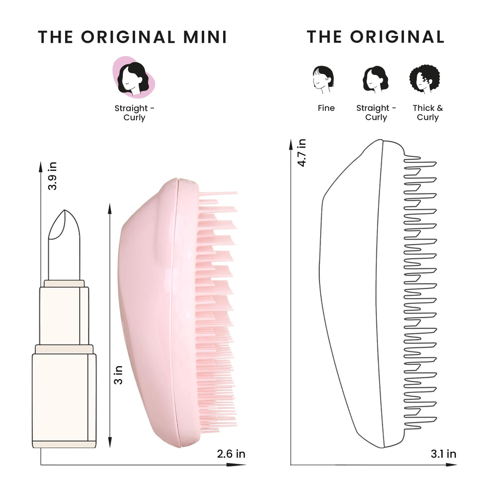 Tangle Teezer small mighty kids detangler for easy family detangling.