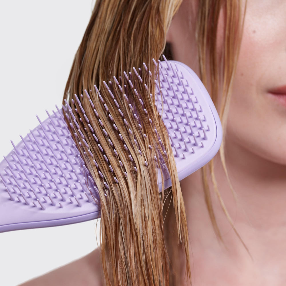 Tangle Teezer Soft Teeth Gentle Detangling close-up on scalp.